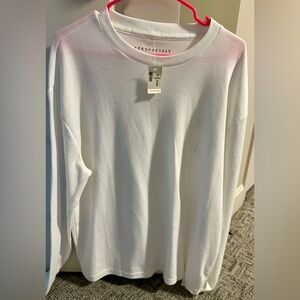 Aeropostale Textured White Tee